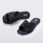 Melissa Fashion Plush Slide Black