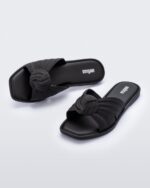Melissa Fashion Plush Slide Black