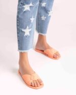 Melissa Fashion Plush Slide Orange - Image 3