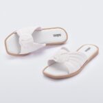 Melissa Fashion Plush Slide White