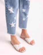 Melissa Fashion Plush Slide White - Image 3