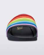 Melissa Fashion Rainbow Beach Slide Black Rainbow - Image 3