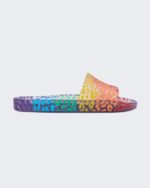 Melissa Fashion Rainbow Beach Slide Clear-Orange - Image 4