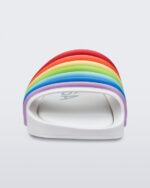 Melissa Fashion Rainbow Beach Slide White Rainbow - Image 2