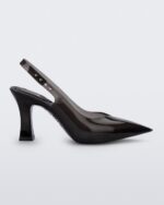 Melissa Fashion Slingback Heel Larroude Black Transparent - Image 4