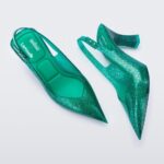 Melissa Fashion Slingback Heel Larroude Green