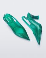 Melissa Fashion Slingback Heel Larroude Green