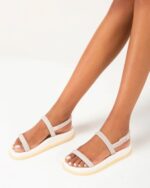 Melissa Fashion Soft Wave Sandal Beige-White-Yellow - Image 3