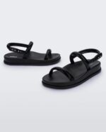 Melissa Fashion Soft Wave Sandal Black - Image 2