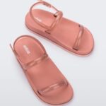 Melissa Fashion Soft Wave Sandal Pink-Clear Pink