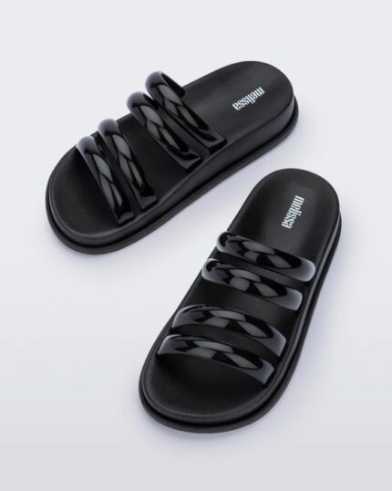 Melissa Fashion Soft Wave Slide Black