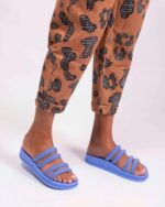 Melissa Fashion Soft Wave Slide Blue - Image 3
