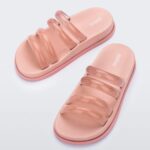 Melissa Fashion Soft Wave Slide Pink-Clear Pink