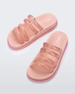 Melissa Fashion Soft Wave Slide Pink-Clear Pink