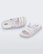 Melissa Fashion Soft Wave Slide White-Clear - Image 2
