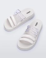 Melissa Fashion Soft Wave Slide White-Clear