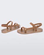 Melissa Fashion Sun Downtown Metallic Sandal Gold - Image 2