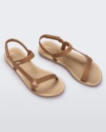 Melissa Fashion Sun Downtown Metallic Sandal Gold