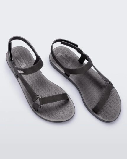 Melissa Fashion Sun Downtown Metallic Sandal Graphite