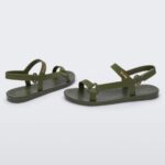 Melissa Fashion Sun Downtown Metallic Sandal Green