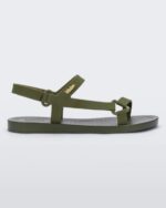Melissa Fashion Sun Downtown Metallic Sandal Green - Image 4