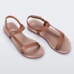 Melissa Fashion Sun Downtown Metallic Sandal Rose