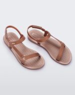 Melissa Fashion Sun Downtown Metallic Sandal Rose