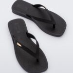 Melissa Fashion Sun Long Beach Flip Flop Black