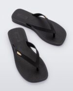 Melissa Fashion Sun Long Beach Flip Flop Black