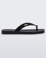 Melissa Fashion Sun Long Beach Flip Flop Black - Image 4