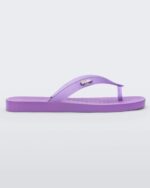 Melissa Fashion Sun Long Beach Flip Flop Lilac-Clear Lilac - Image 4
