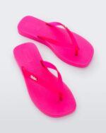 Melissa Fashion Sun Long Beach Flip Flop Pink-Clear Pink - Image 2