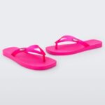 Melissa Fashion Sun Long Beach Flip Flop Pink-Clear Pink
