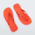 Melissa Fashion Sun Long Beach Flip Flop Red