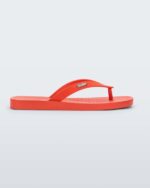 Melissa Fashion Sun Long Beach Flip Flop Red - Image 4