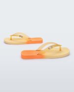 Melissa Fashion Sun Long Beach Flip Flop Yellow-Orange - Image 2