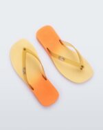 Melissa Fashion Sun Long Beach Flip Flop Yellow-Orange