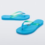 Melissa Fashion Sun Venice Flip Flop Blue-Clear