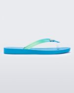 Melissa Fashion Sun Venice Flip Flop Blue-Clear - Image 4