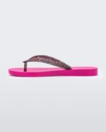Melissa Fashion Sun Venice Flip Flop Pink-Clear Glitter - Image 3