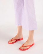 Melissa Fashion Sun Venice Flip Flop Red - Image 3