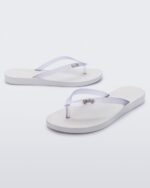 Melissa Fashion Sun Venice Flip Flop White-Clear