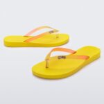 Melissa Fashion Sun Venice Flip Flop Yellow-Clear