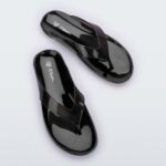 Melissa Fashion The Real Jelly Flip Flop Clear Black