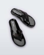 Melissa Fashion The Real Jelly Flip Flop Clear Black