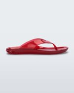 Melissa Fashion The Real Jelly Flip Flop Clear Red - Image 4