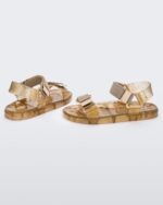 Melissa Fashion Wide Papete Sandal Beige Glitter Max - Image 2