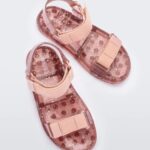 Melissa Fashion Wide Papete Sandal Pink Glitter Max