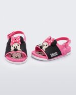 Mini Melissa Fashion Beach Slide Sandal Mickey & Friends-Baby Pink