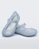 Mini Melissa Fashion Campana Papel Flat-Baby Glitter Clear - Image 3
